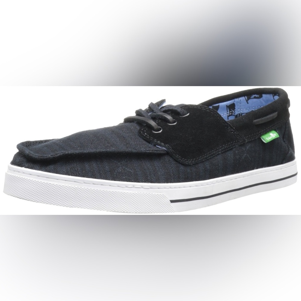 Guc Men’ssize 8 Black Sanuk Boat-Style Shoes